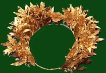 Gold myrtle wreath